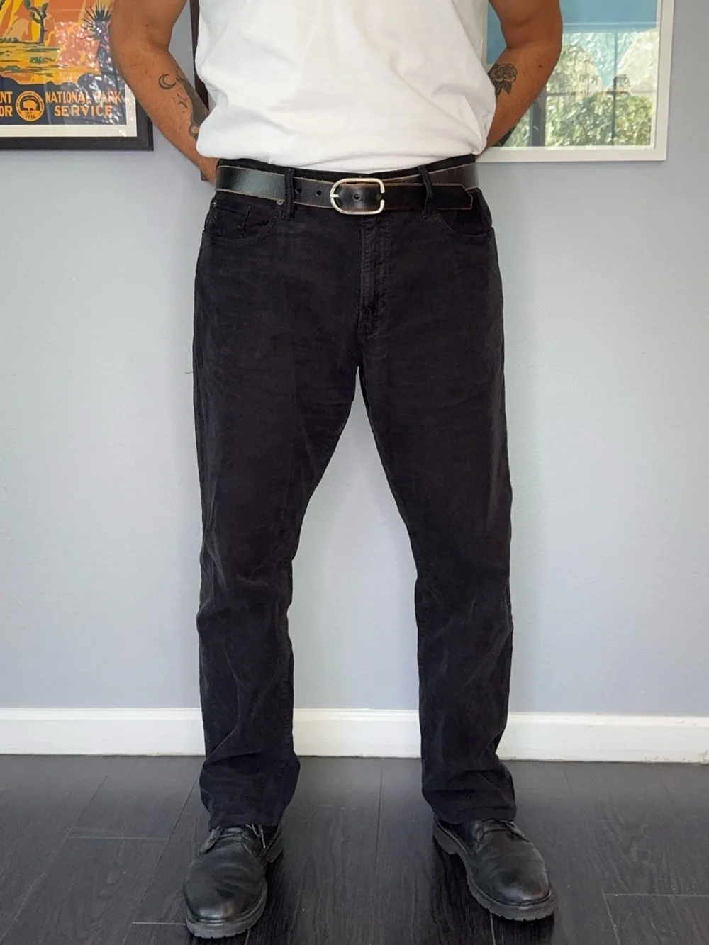 Todd Snyder Straight Fit Corduroy Pants Custom Black 35x32